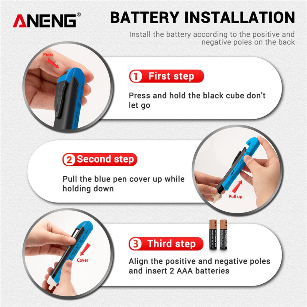 ANENG 1AC-D Non-Contact Electrical Test Pen 90-1000V Induction Test Pen Seal Electroscope For Electrical Indicator