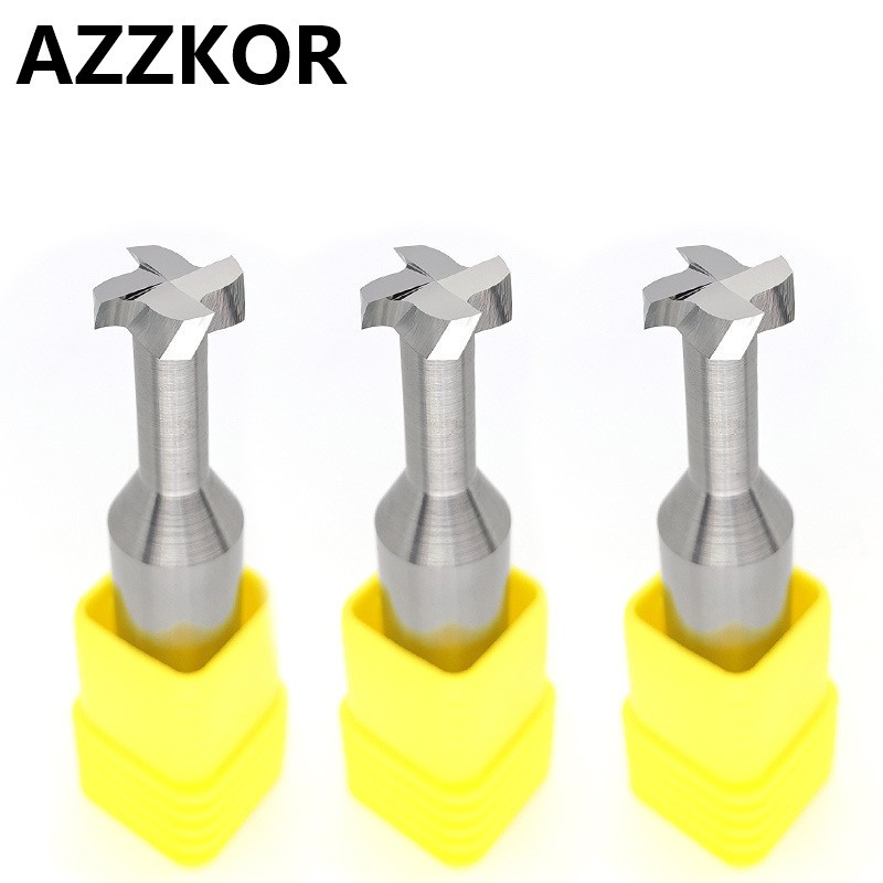 Tungsten Steel Whole Alloy Milling Knife T Cutters Milling Aperture Machining Steel Aluminum Copper Wood Special Groove Type Cutters