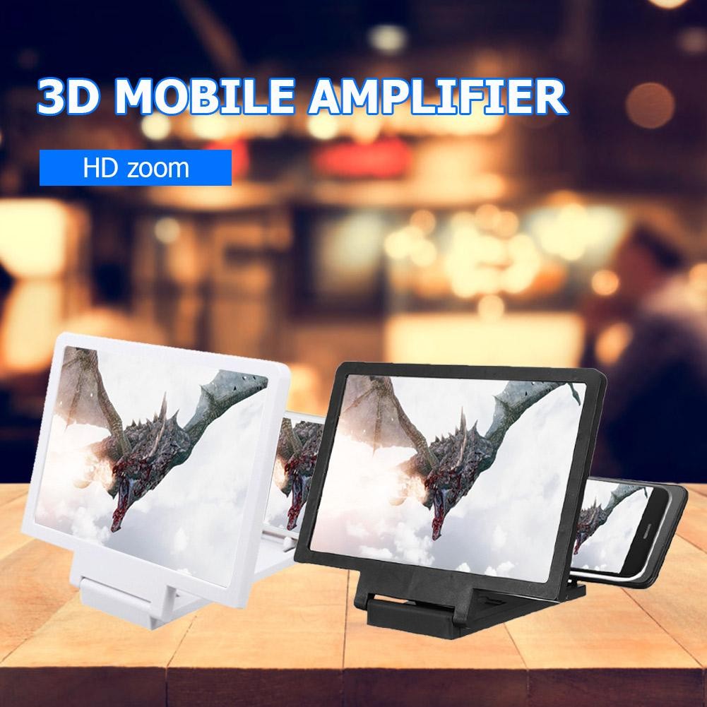 2021 new mobile phone screen magnifier 3d enlarge amplifier video projector bracket desk stand holder for phone