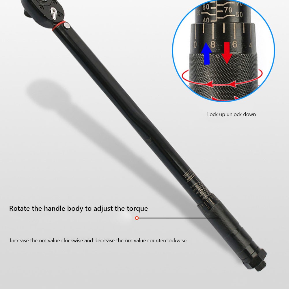 Torque Wrench 5-25N.m / 19-110N.m / 28-210N.m Square Car Motor Bicycle Ratchet Socket Spanner Repair Hand Tools