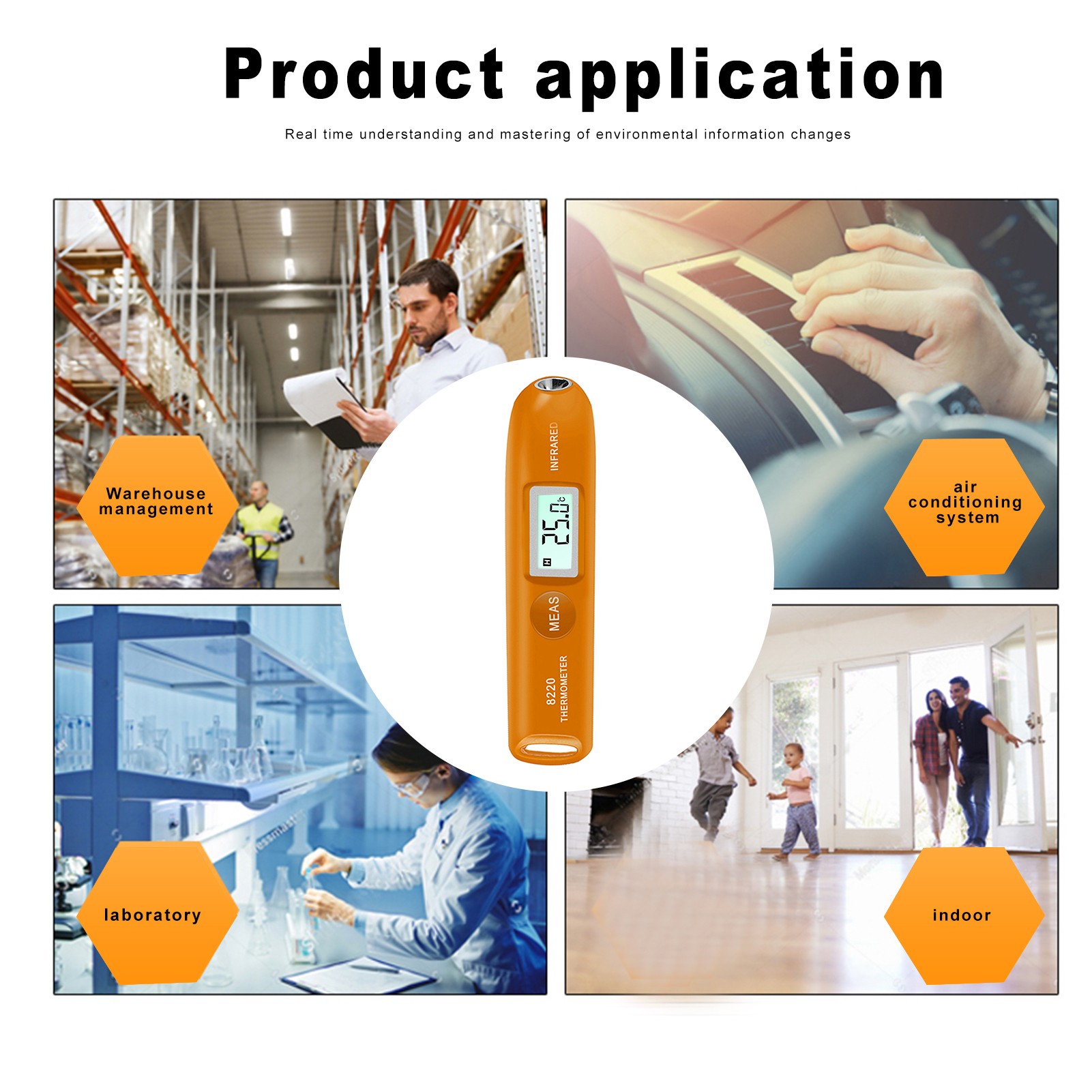 Pen Type Portable Industrial Digital Non-contact Infrared Thermometer Test Mini Infrared Electronic Temperature Measurement Tool