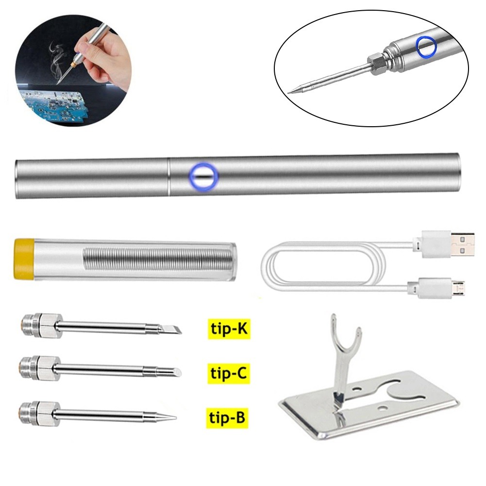 Wireless Soldering Iron Rechargeable Soldering Iron 6 Seconds Tin Usb Soldering Iron 510 Interface Soldering Iron Tip