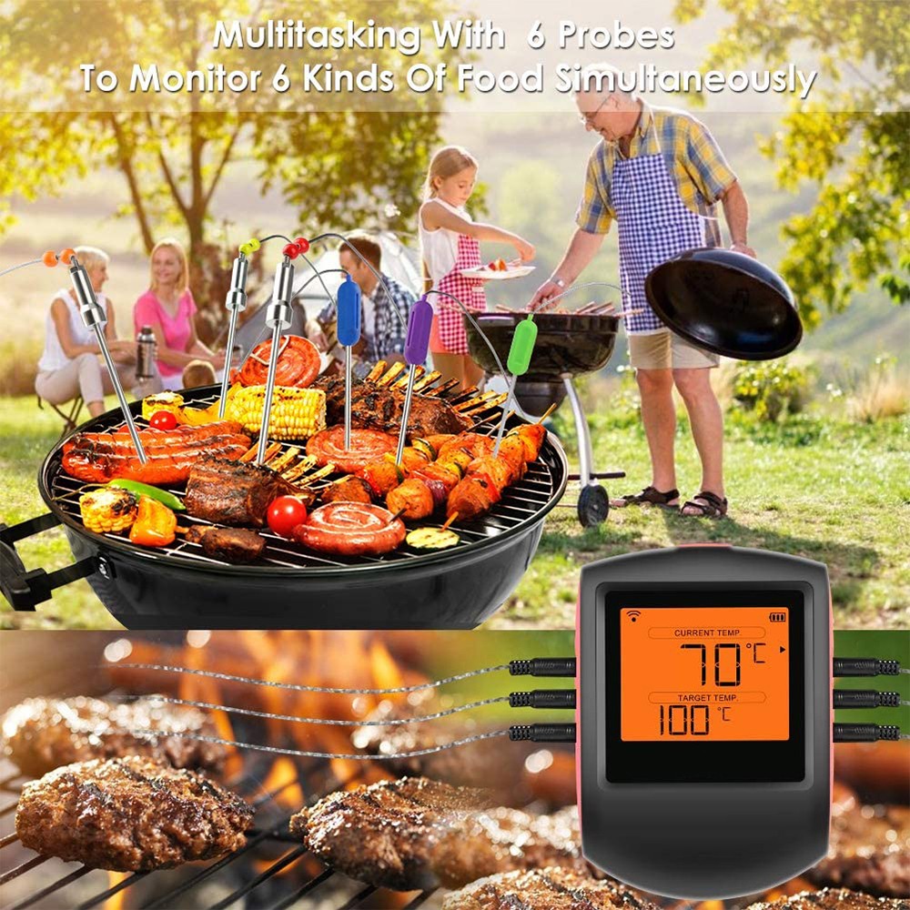 AidMax Pro08 Digital BBQ Thermometer for Meat Water Milk Cooking Food Probe Kitchen Tools Electronic Oven