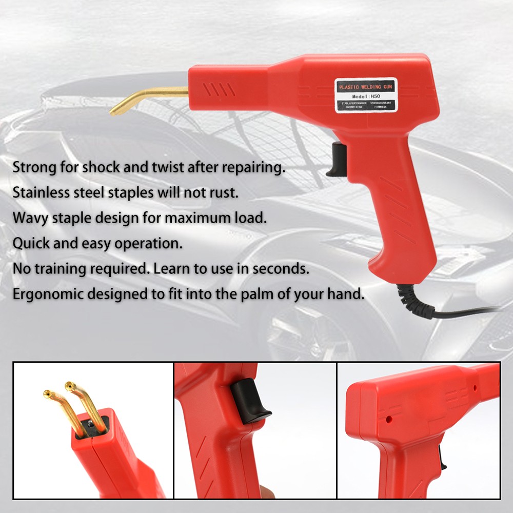 Handy Plastic Welding Tools Garage Staplers Staple Machine Plastic Repair Machine Car Bumper Repair Stapler Welding Tool