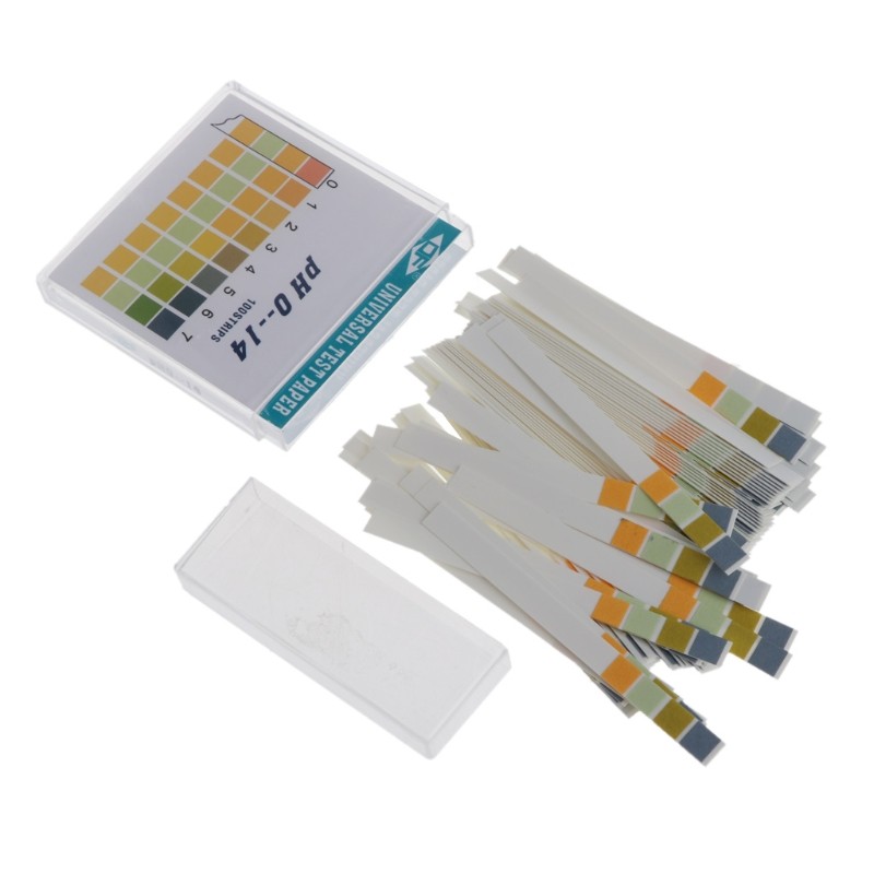 Dropshipping 100 Strips 0-14 PH Indicator Acid Alkaline Paper Water Saliva Test Kit