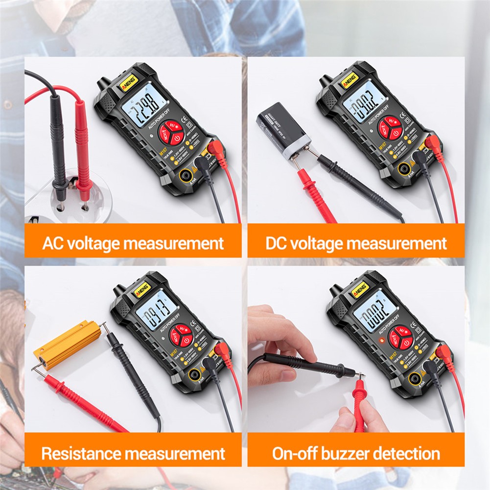 ANENG Digital Multimeter 4000 Count Tester AC DC Voltage Current Test Gauge Meter Electrical Resistance Detector Handheld Tool