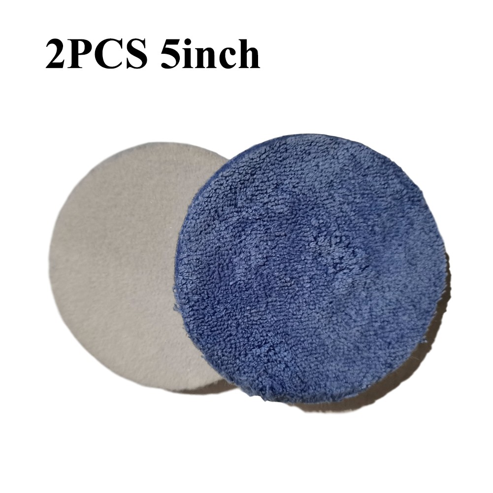 2pcs 3/4/5/6/7 inch Microfiber Car Polishing Pad Body Polish Micro Fiber Polishing Wheels for Car Polisher