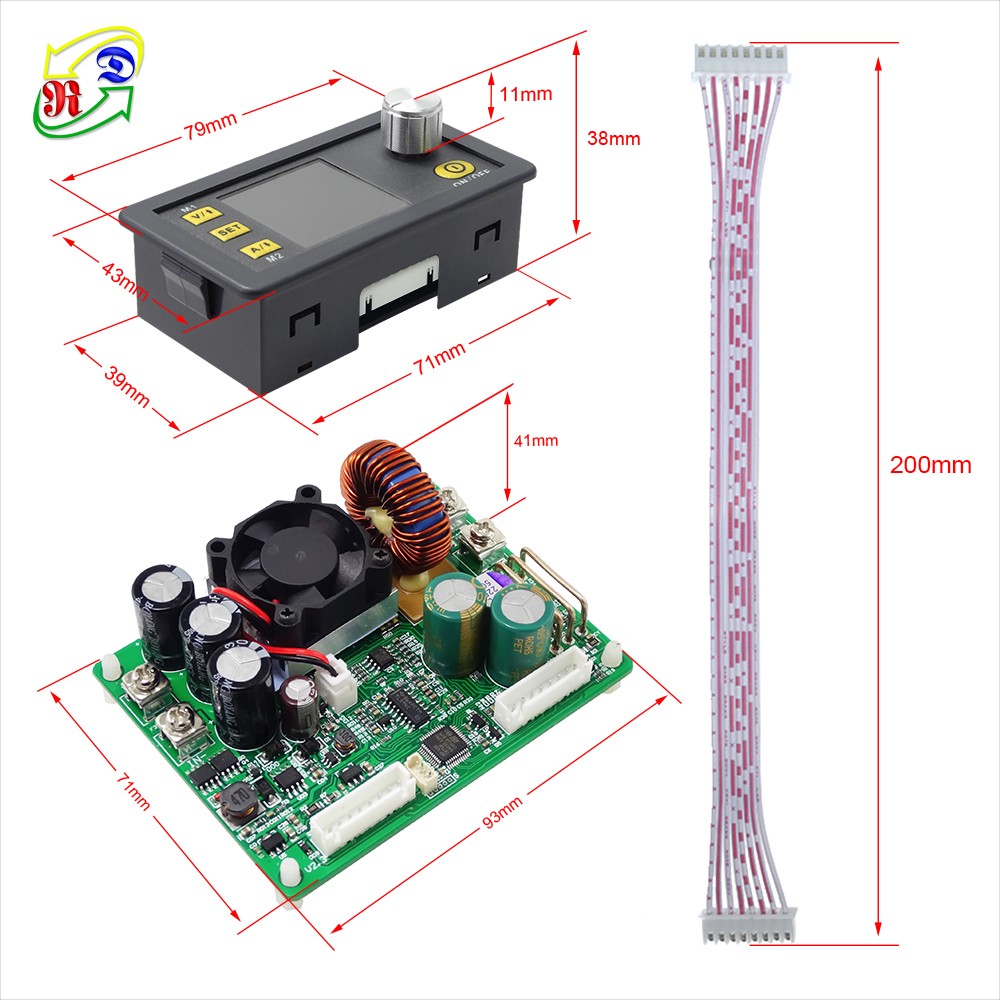 RD DPS5015 Communication Constant Voltage Current DC Step-down Power Supply Adjustable Potentiometer LCD Voltmeter 50V 15A