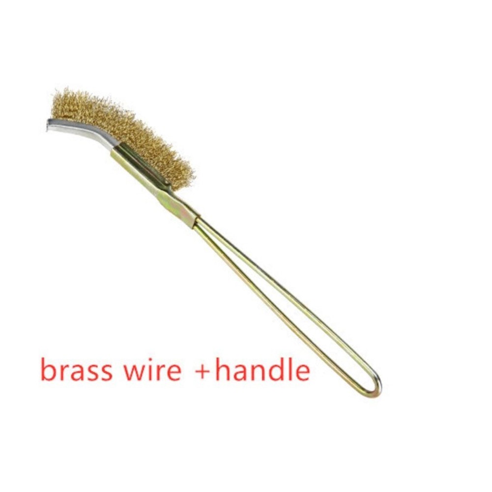 Stainless Wire Brush Copper Nylon Industrial Polishing Brush Detail Rust Removal Metal Household Cleaning Hand Tool Rust Removal