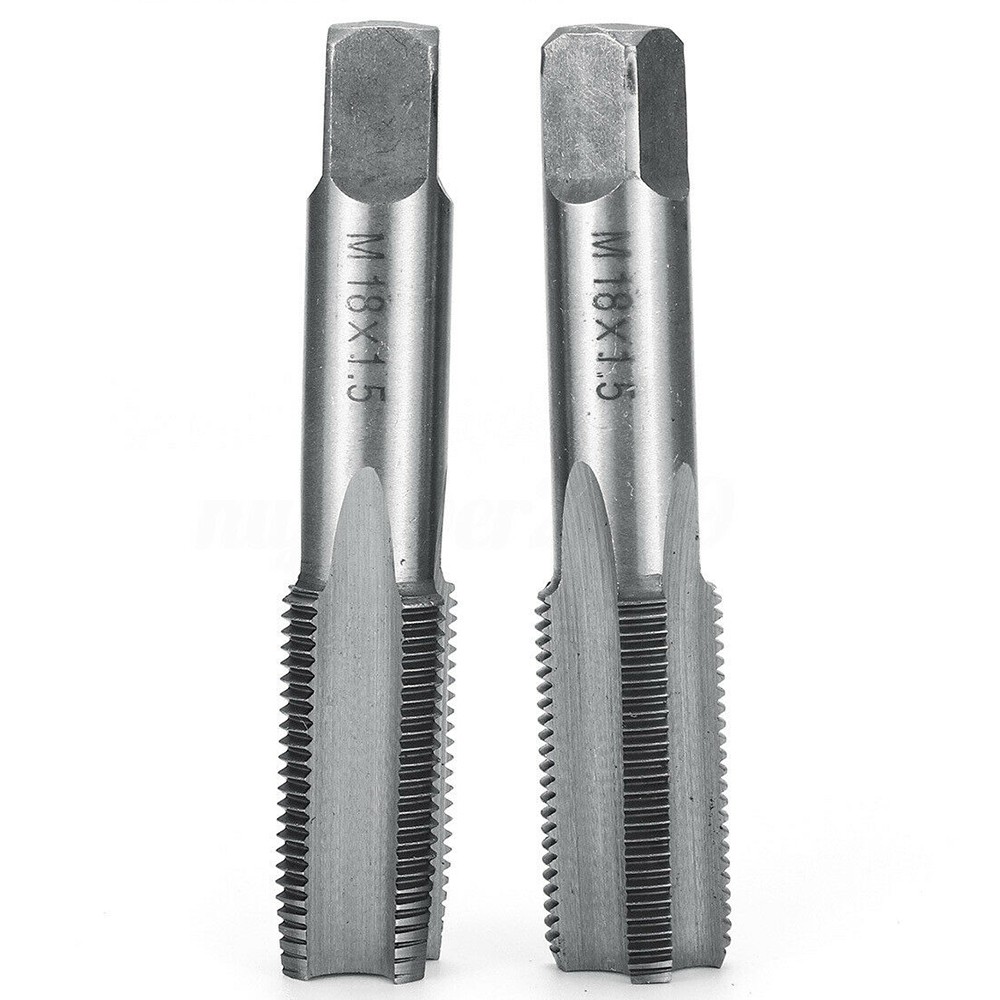 2pcs Hss Right Hand Tap Drill Hand Tools Screw Thread Metric Plug Taps M2 M3 M4 M5 M6 M8 M10 M12 M16 M20 M22 M24 M27 M30