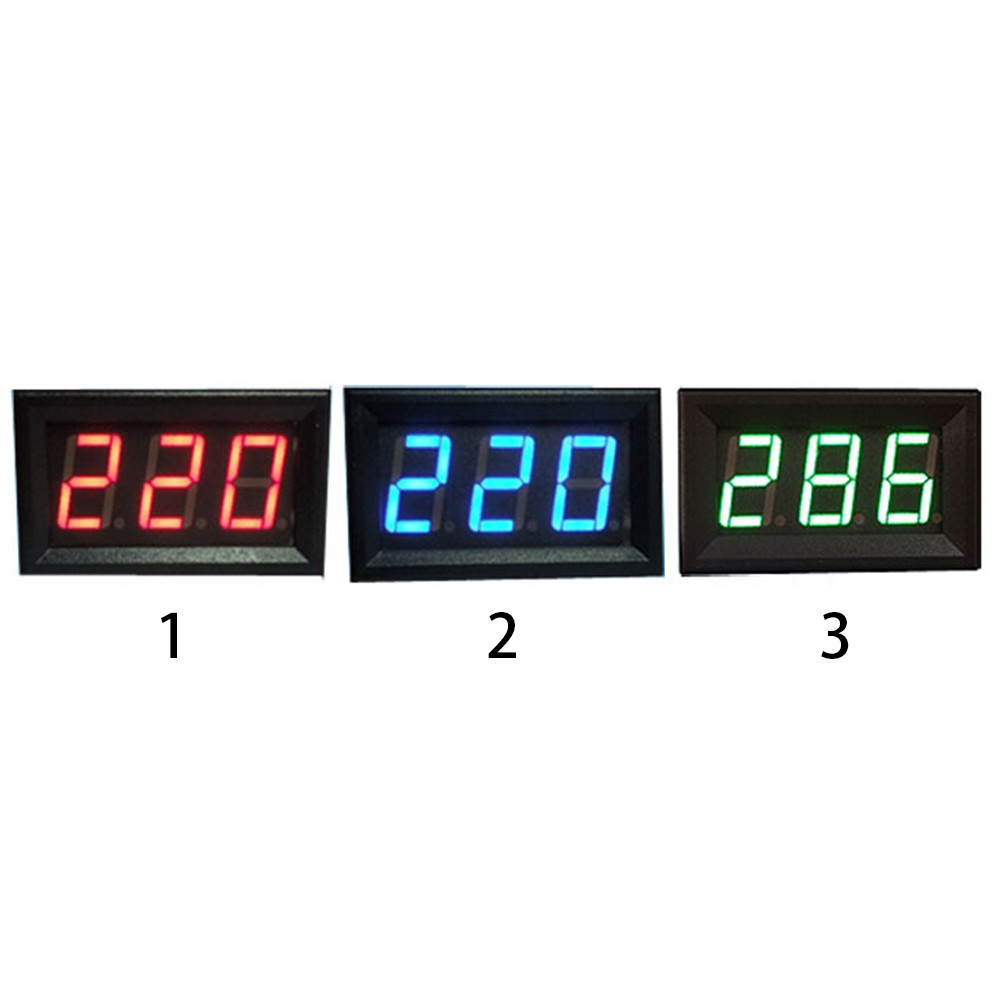 AC70v-500v Universal Precise Digital Display 2 Wire Decimal Measurement Professional Led Head Voltmeter Useful