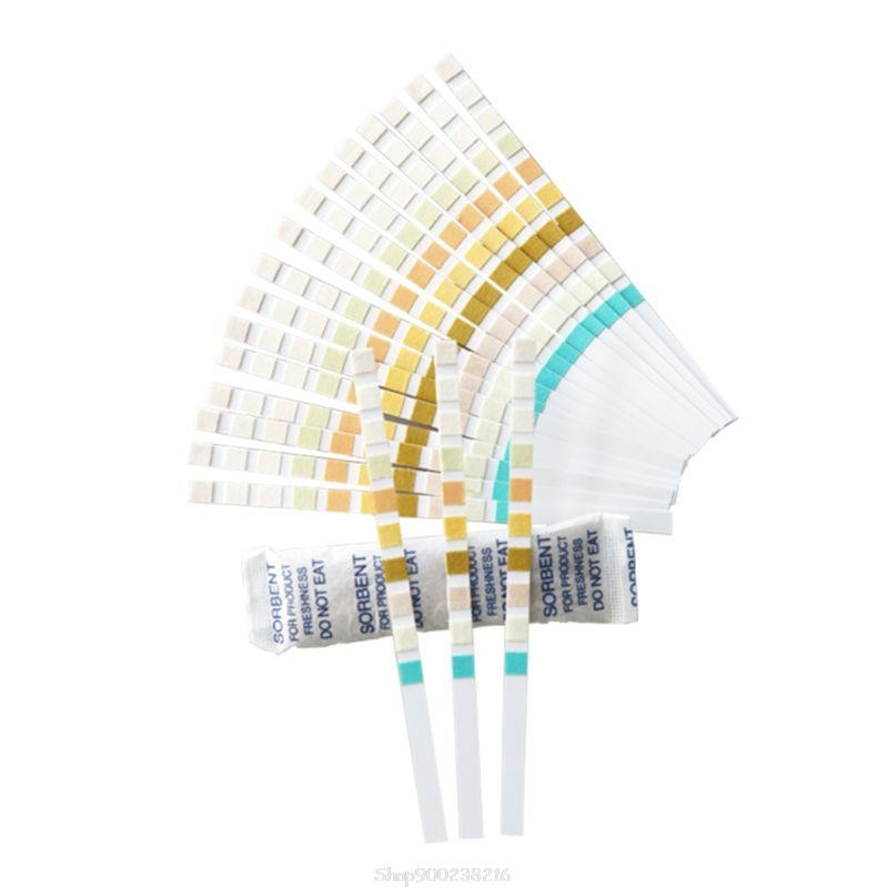 E06A 100 Strips URS-10T Urinalysis Reagent Strips 10 Urine Parameters Test Strip Leukocytes Nitrite Polybilinogen Protein pH