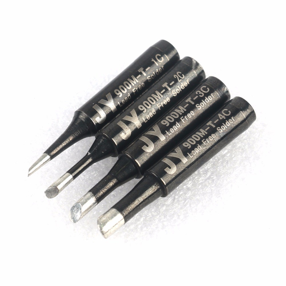 14pcs/lot JY Black Lead-Free Soldering Soldering Iron Tips 900M-T-K for Haku 936 FX888/888D SAIC CXG YIHUA AOYUE