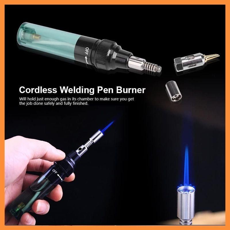 1300 Celsius Butane 4 in 1 Portable Soldering Iron Kit Welding Pen Burner Blow Torch Gas Soldering Iron Tip Butane Cordless Tool