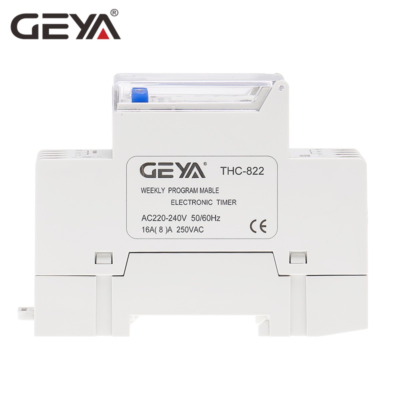 GEYA THC-822 التخاطب برمجة الموقت 2 قناة التحول الاتصالات الرقمية الموقت التبديل مع بطارية 16A 220V 110V