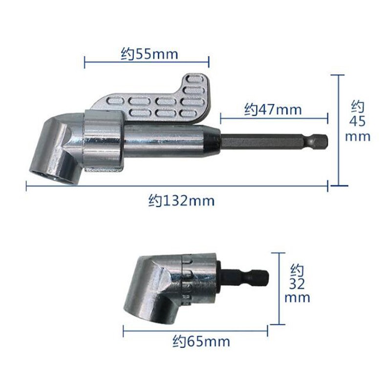 105 Degree Magnetic Angle Bit Extension Screw Driver 1/4 Hex Shank Angle Driver Screwdriver Power Tool Accessories