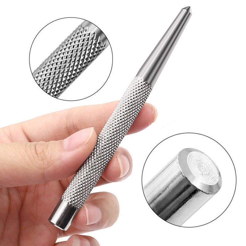 Non-slip Center Punch 1.5mm/2mm/3mm Alloy High Carbon Steel High Hardness for Locator Metal Wood Marking Drill Tool 1/3pcs