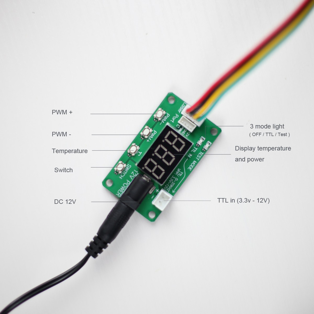 NEJE 20W Laser Module Kit Cutting Engraving Module Laser Head 450nm Blue Light With TTL/PWM Adjustment For Create Your Own