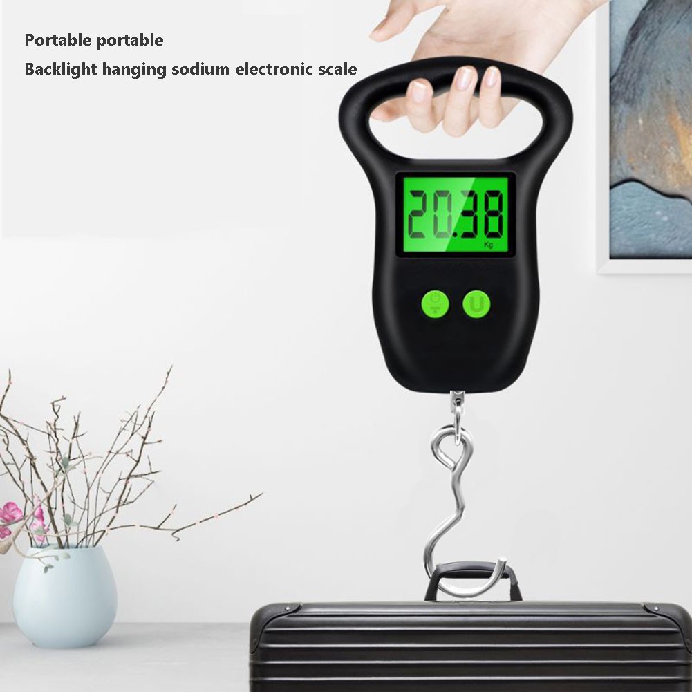 50kg Hanging Hook Scale Lightweight Fishing Weights Digital Weighing Scales for Luggage Hanger Weighing Device