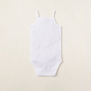 Juniors Lace Detail Bodysuit with Snap Button Closure