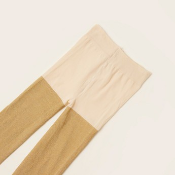 Juniors Textured Tights with Elasticated Waistband