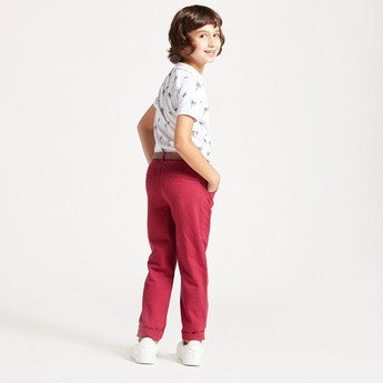 Juniors Solid Woven Pants