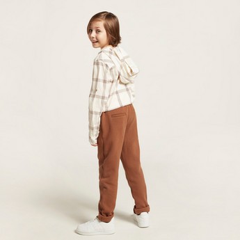 Solid Pants with Pockets and Elasticised Waistband