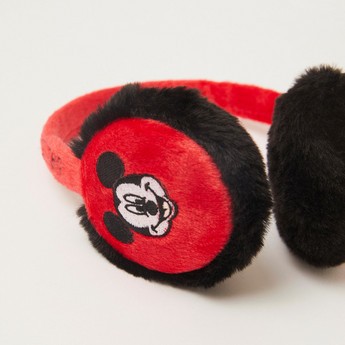 Disney Mickey Mouse Embroidered Earmuffs with Plush Detail