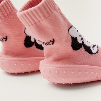 Disney Minnie Mouse Print Sneaker Booties