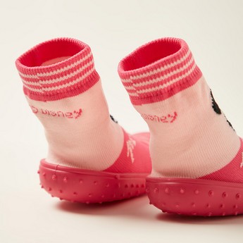 Disney Minnie Mouse Print Sneaker Booties