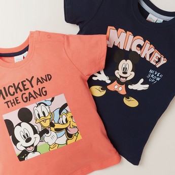 Disney Printed T-shirt with Short Sleeves - Set of 2