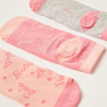 Barbie Print Socks - Set of 3