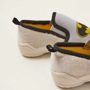 Batman Print Baby Shoes with Pull Tabs