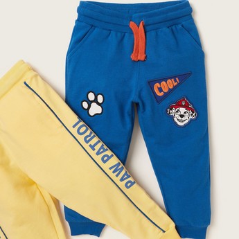 PAW Patrol Print Knit Pants with Pockets and Drawstring - Set of 2