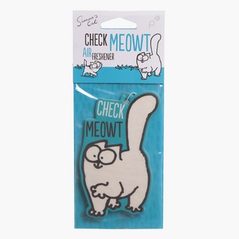 Puckator Vanilla Scented Simon's Cat Check Meowt Air Freshener