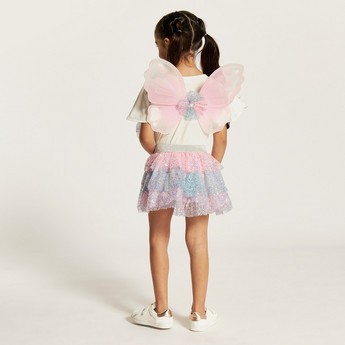 Charmz Embellished Tutu Skirt with Elasticated Waistband