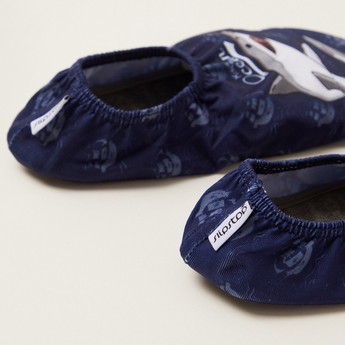 Slipstop Shark Print Slip-On