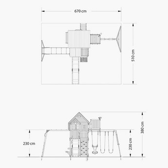 Skyfort II Swing Set