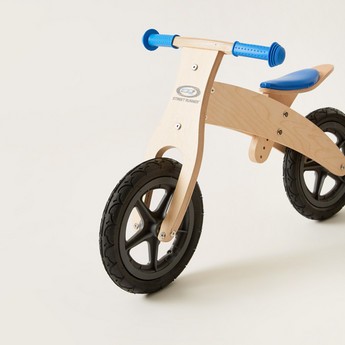 Street Runner Wooden Balance Bike - 12 inches