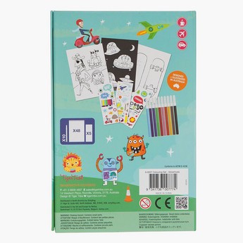 Tiger Tribe Adventures Colouring Set