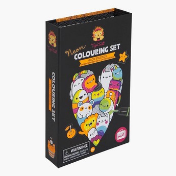 Tiger Tribe Glow Friends Neon Colouring Set