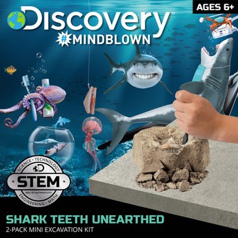 Discovery Shark Teeth Unearthed Mini Excavation Kit