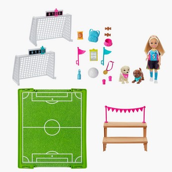 Barbie Chelsea's Soccer Fashion Doll Playset