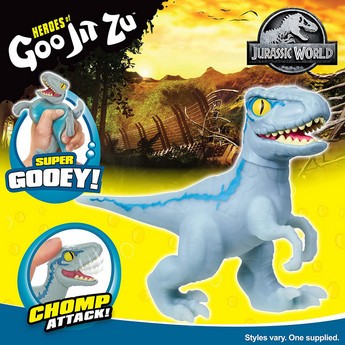 Goo Jit Zu Jurrasic World Blue the Velociraptor Gooey Figurine