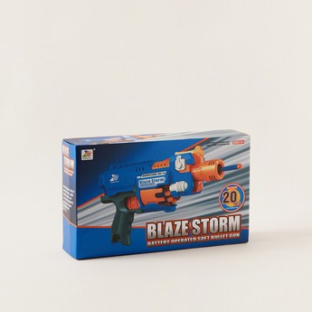 Blaze Storm Battery Operated Soft Dart Gun with 40-Piece Dart Bullets