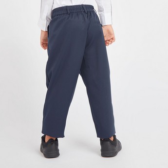 Juniors Solid Trousers with Pocket Detail - Set of 2