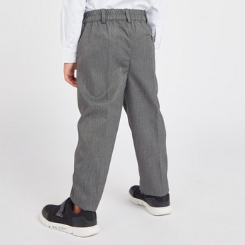 Juniors Textured Trousers with Pocket Detail and Elasticised Waistband