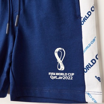 FIFA Panelled Shorts with Drawstring Closure and Pockets