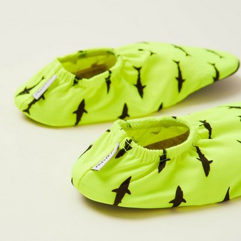 Slipstop Anti-Slip Shark Print Shoes