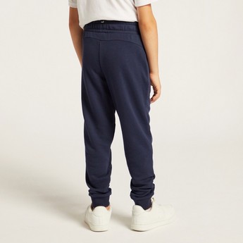 PUMA Logo Print Jog Pants with Pockets and Elasticated Waistband